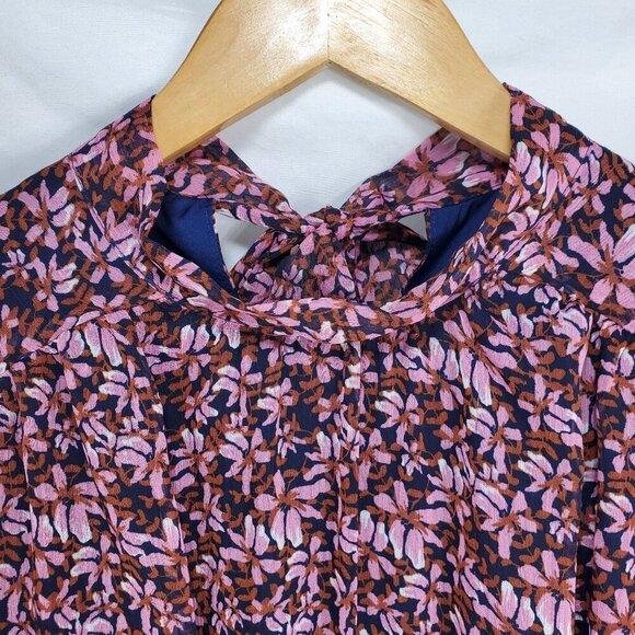 Maggy London Women's Multicolor Fit & Flare Dress Rosalina Floral Size 4 (C-8) - Picture 7 of 10